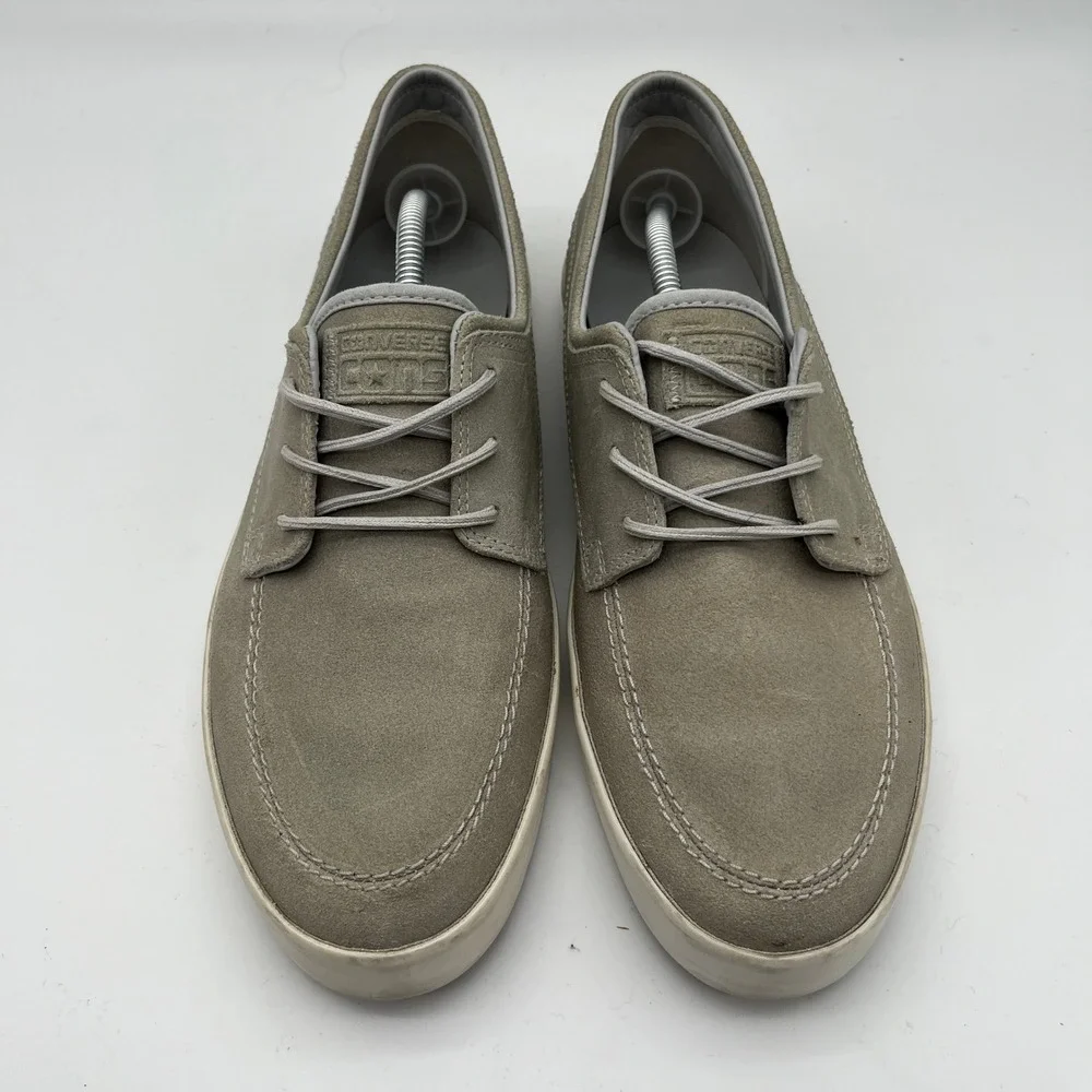 Converse CONS 147540C M 13 Gray Suede Skate Shoes Low Top Moccasin Toe‎ Sneaker - Picture 6 of 10